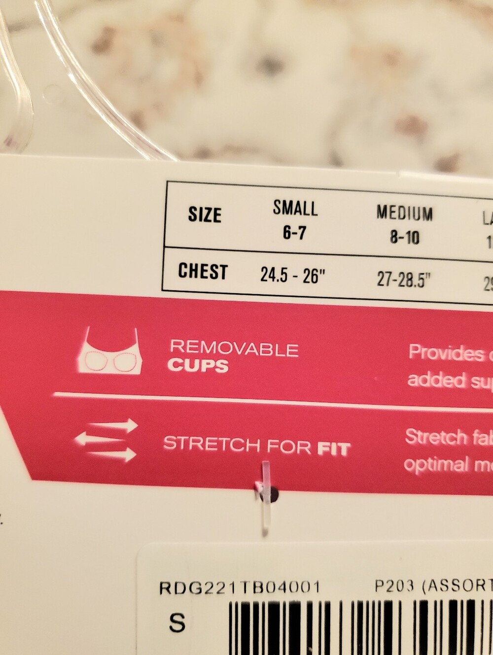 Girls Reebok Seamless Bralettes - Picture 3 of 5